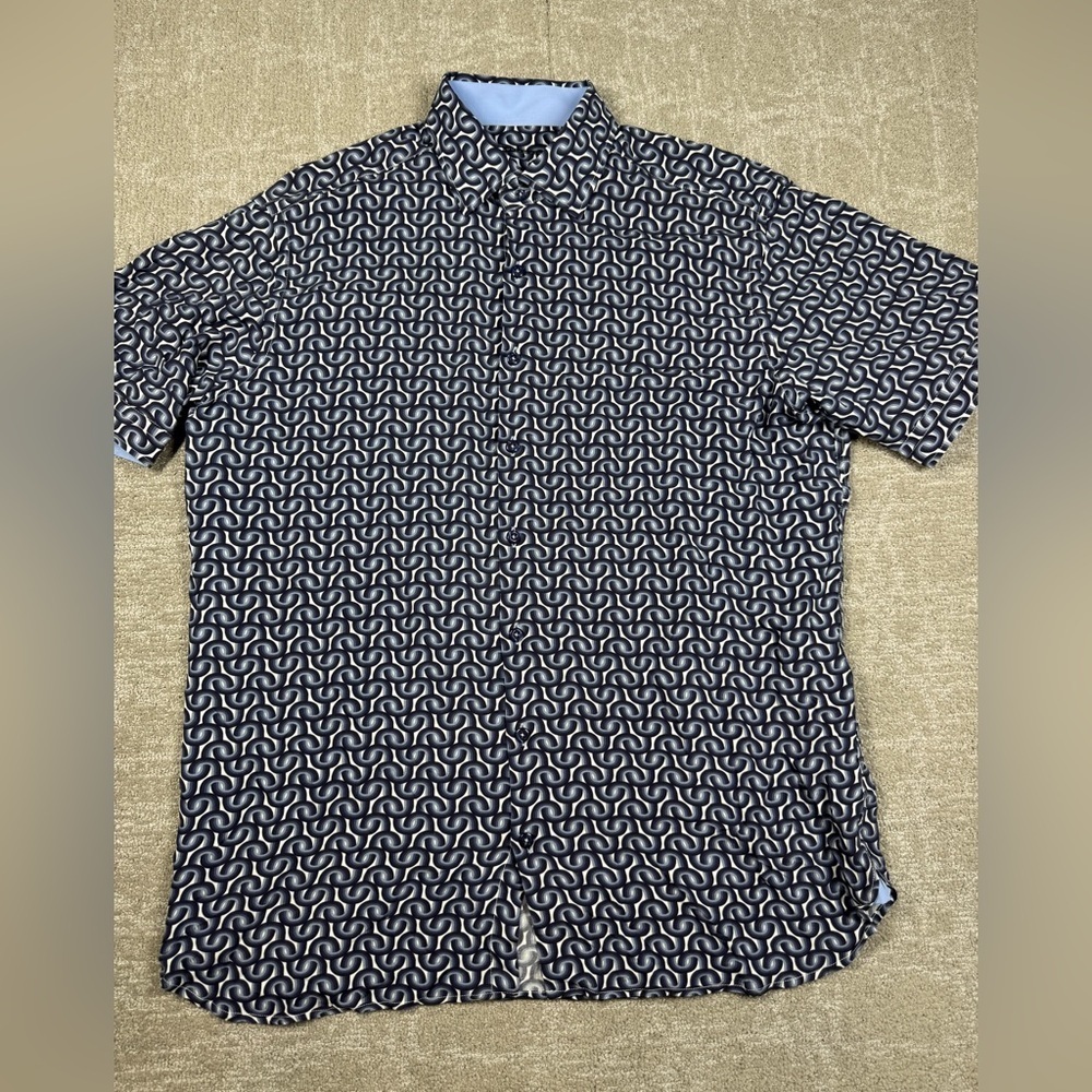 Hammer Made Button Down Short Sleeve Casual Shirt Mens Size M L/16